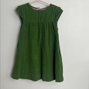 Mini Boden Corduroy Green Girls Dress